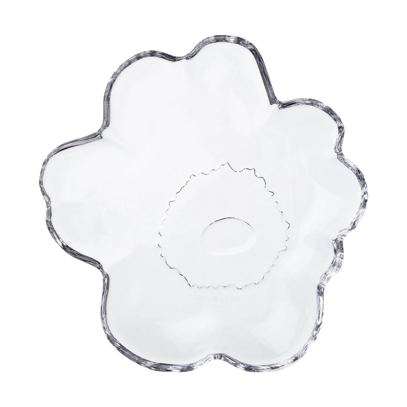 Talerzyk szklany Unikko Ø13 cm, Clear Marimekko