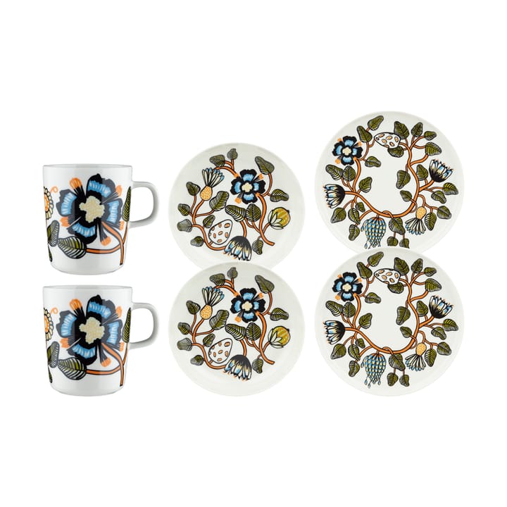 Tiara zestaw obiadowy 6 części - Biały - Marimekko