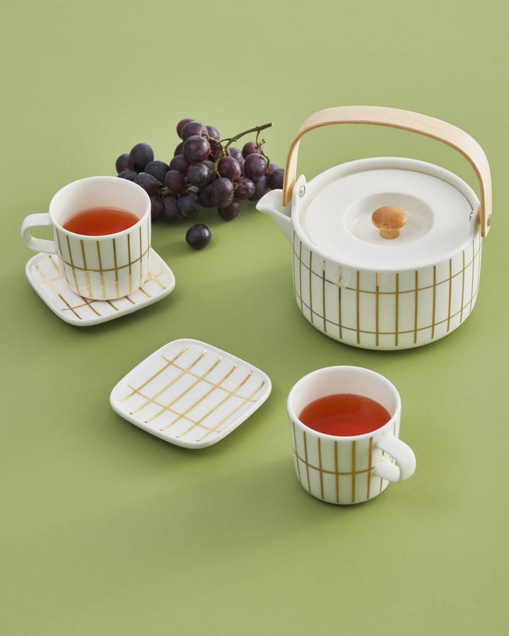 Tiiliskivi filiżanka do kawy 200 ml, White-gold Marimekko