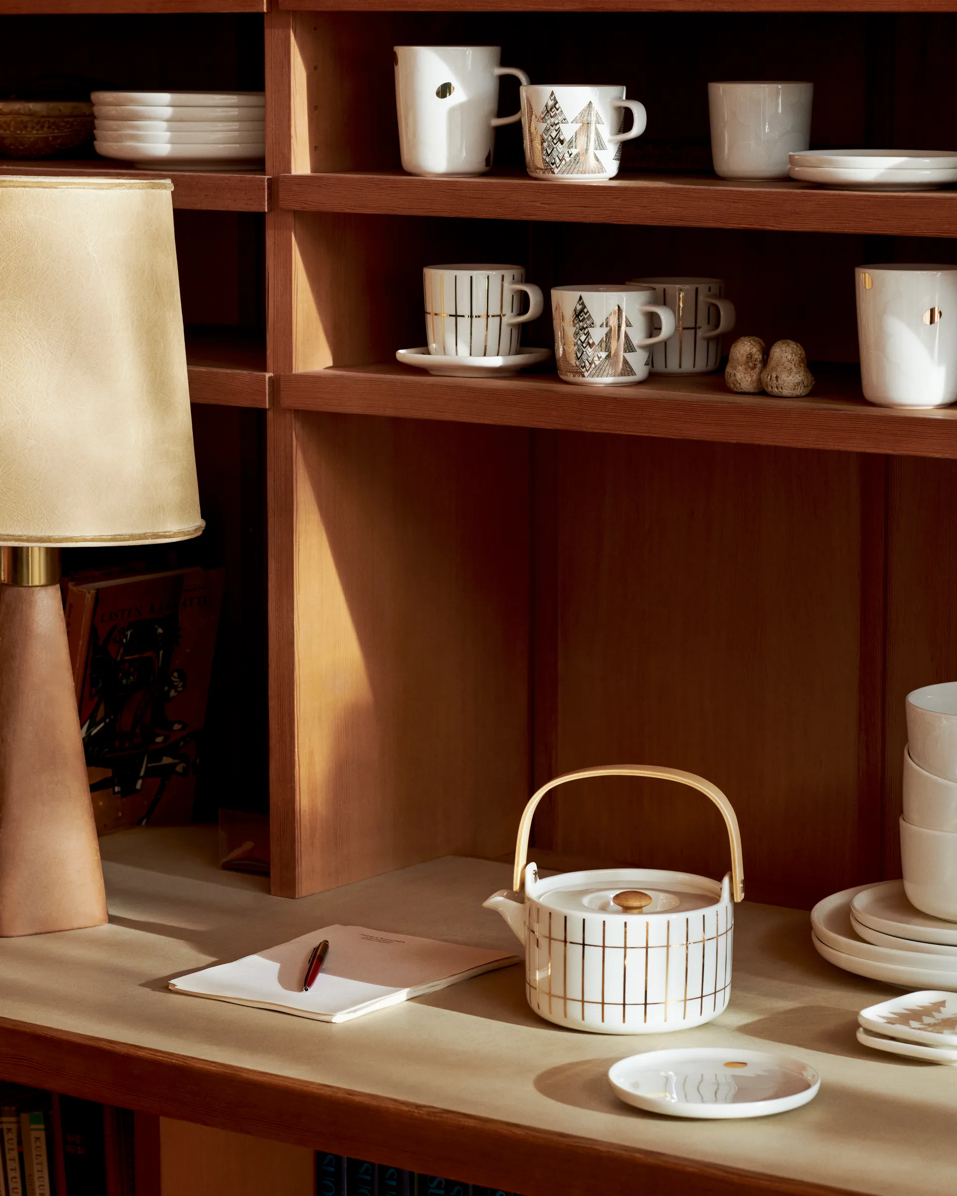 Tiiliskivi filiżanka do kawy 200 ml, White-gold Marimekko