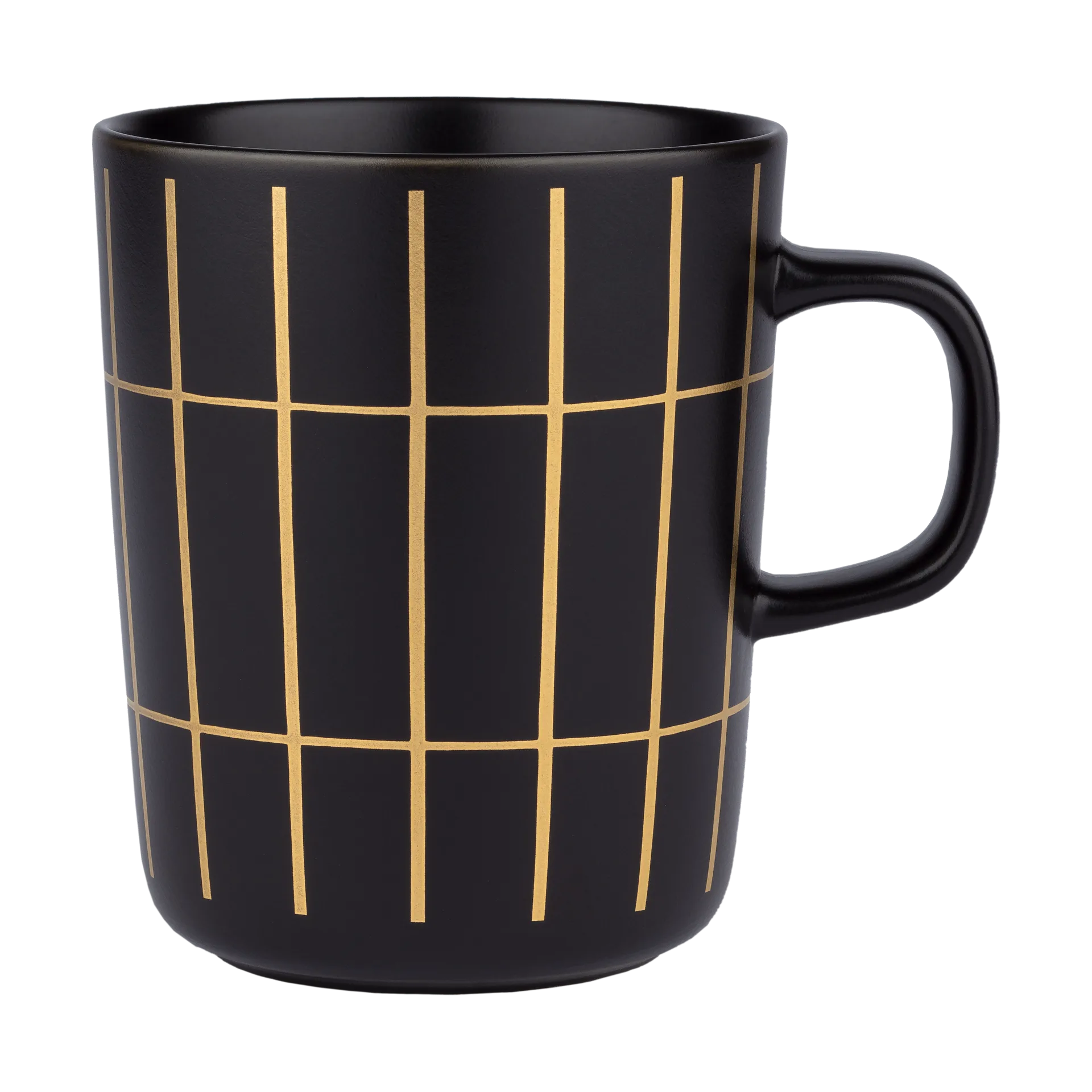 Tiiliskivi metal kubek 250 ml, Black-gold Marimekko