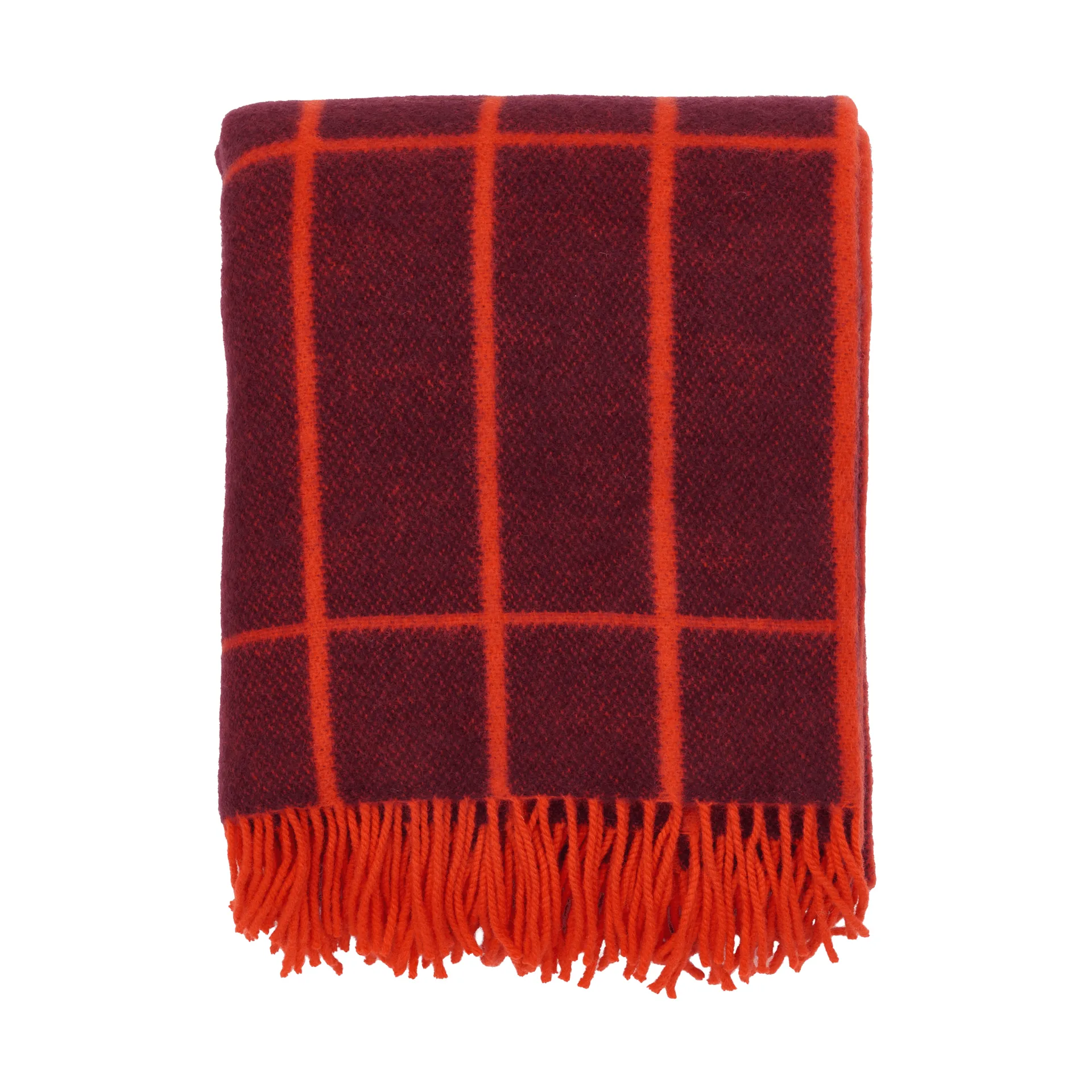 Tiiliskivi pled, Plum-pomarańczowoczerwony Marimekko