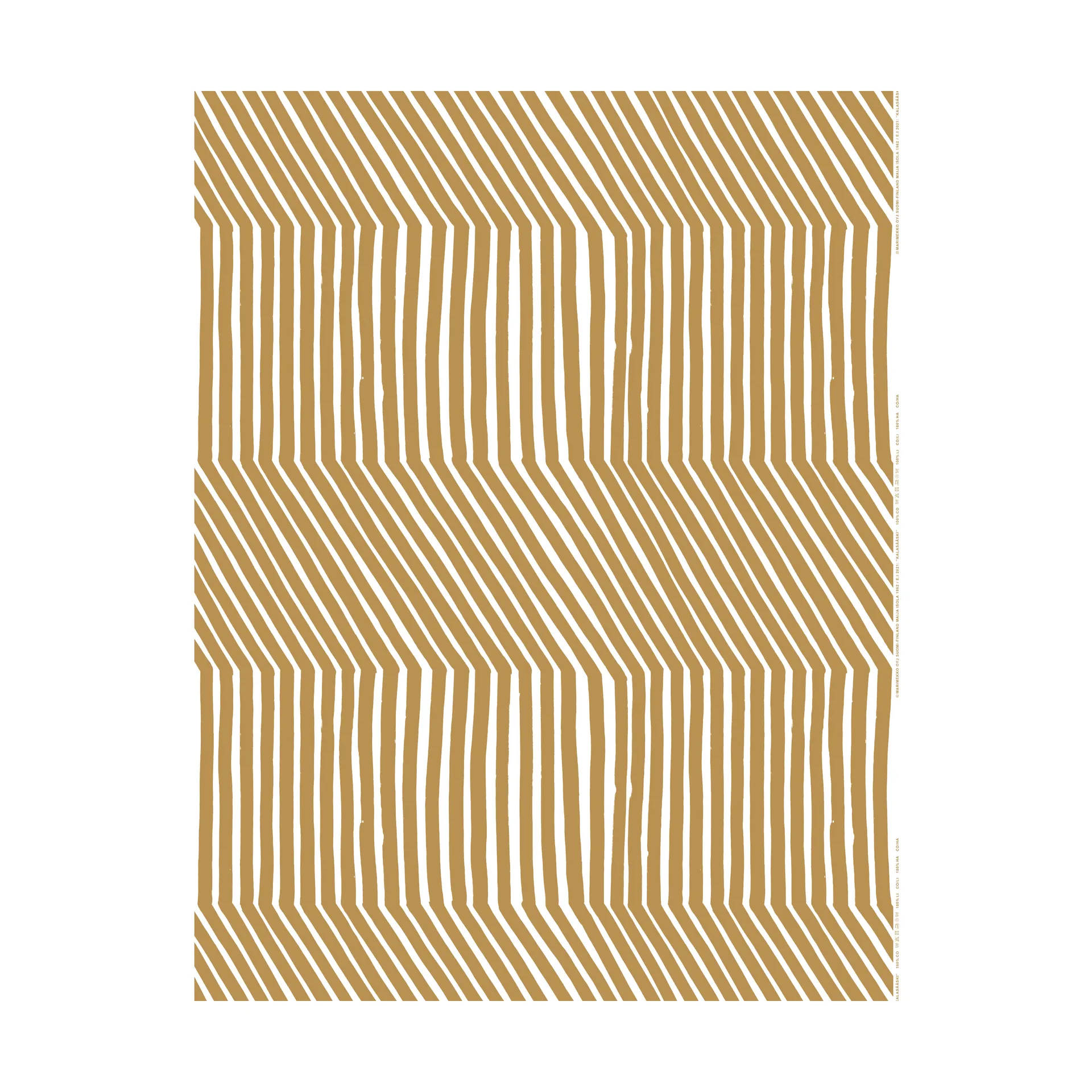 Tkanina bawełniana Kalasääski, White-straw Marimekko