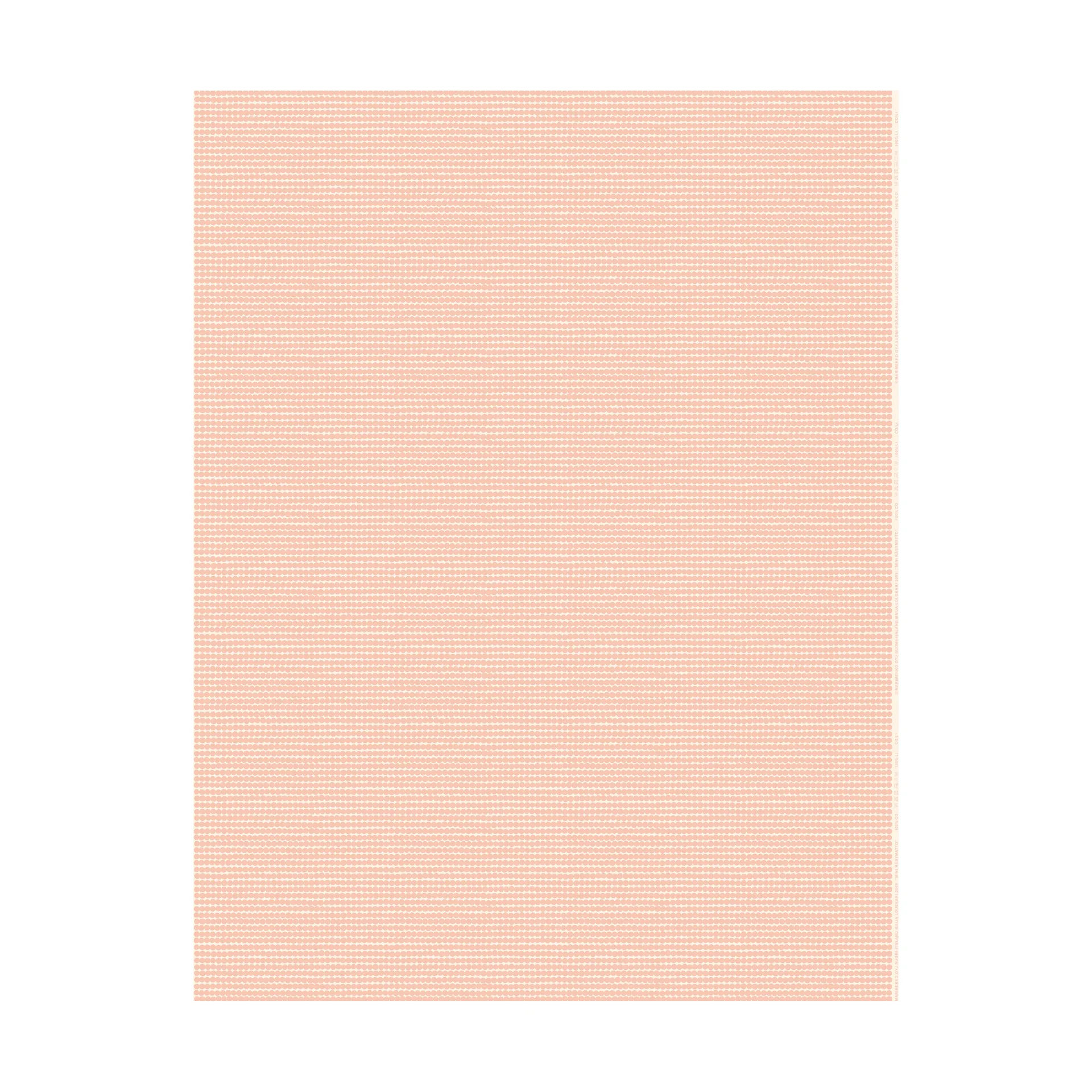 Tkanina bawełniana Mini Räsymatto, Cotton-peach Marimekko