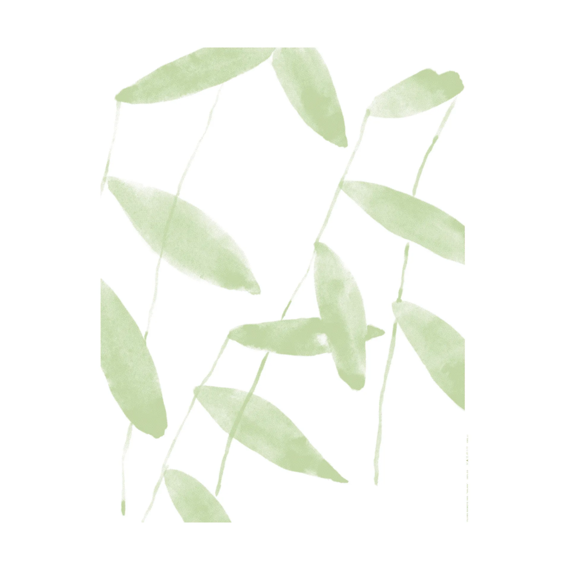 Tkanina lniana Salava, Green Marimekko