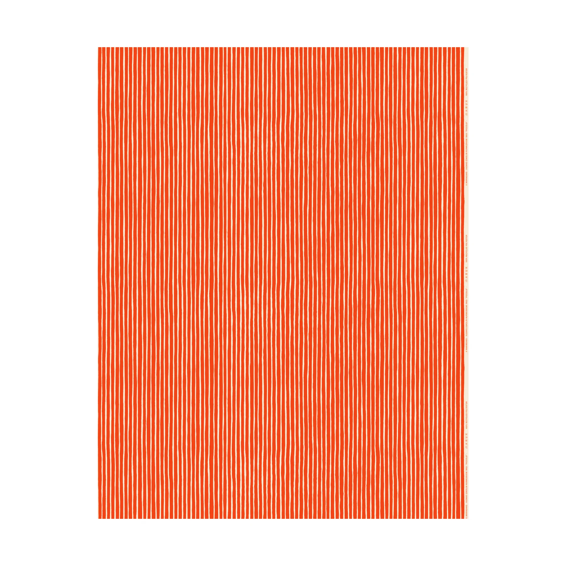 Tkanina Piccolo do użytku zewnętrznego, Offwhite-tomato red Marimekko