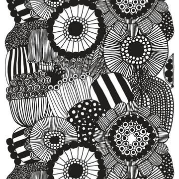 Tkanina Siirtolapuutarha - Biało-czarna - Marimekko
