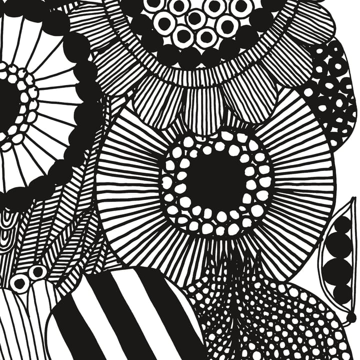 Tkanina Siirtolapuutarha, Biało-czarna Marimekko