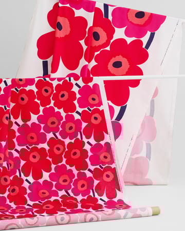 Tkanina Unikko - czerwony - Marimekko