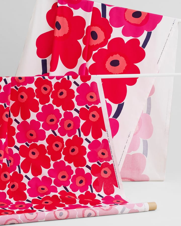 Tkanina Unikko, czerwony Marimekko