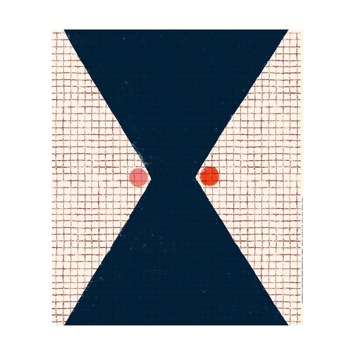 Tomina tkanina bawełna, Cotton-blue-red Marimekko