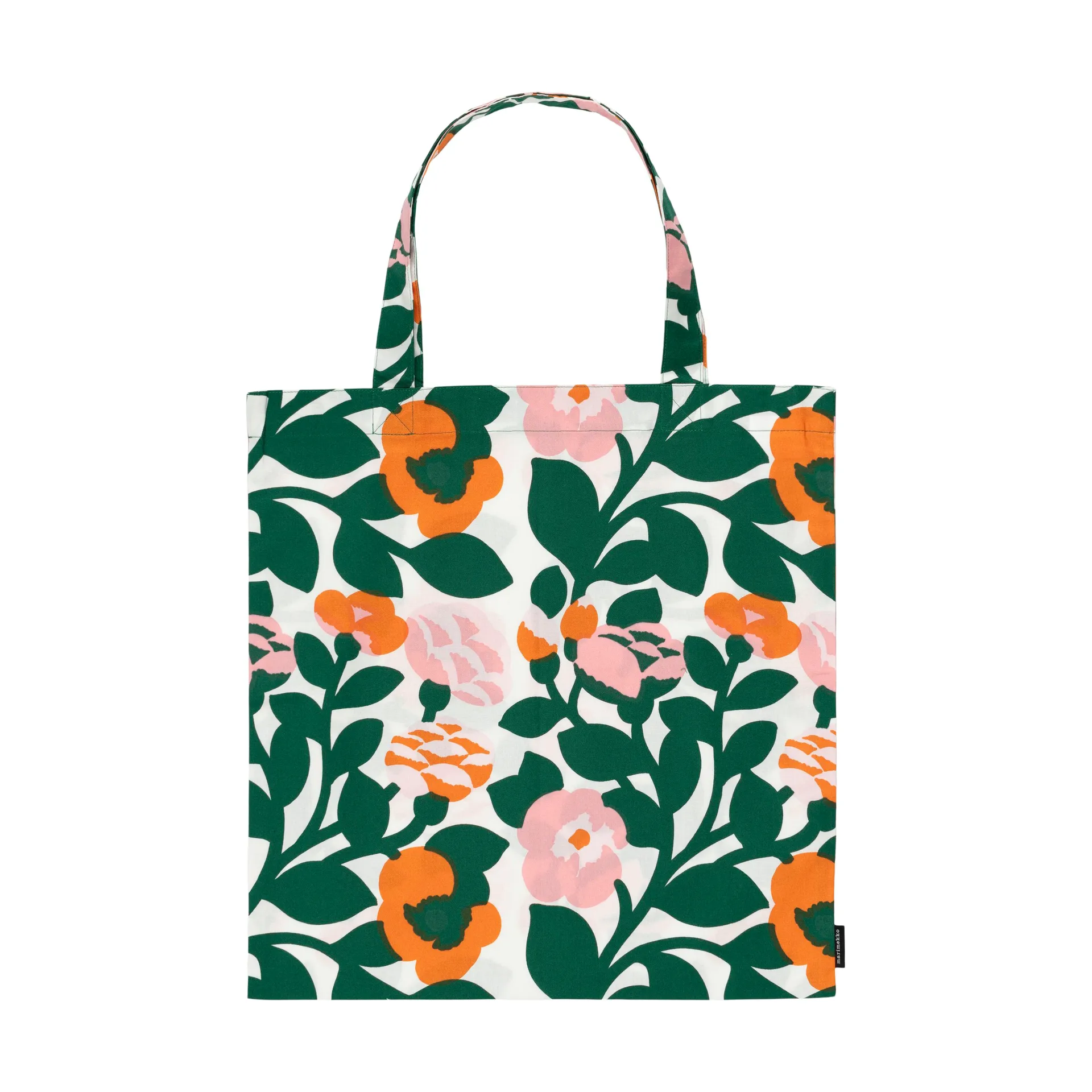 Torba Pieni Green Green 44x43 cm, Zielono-pomarańczowa Marimekko