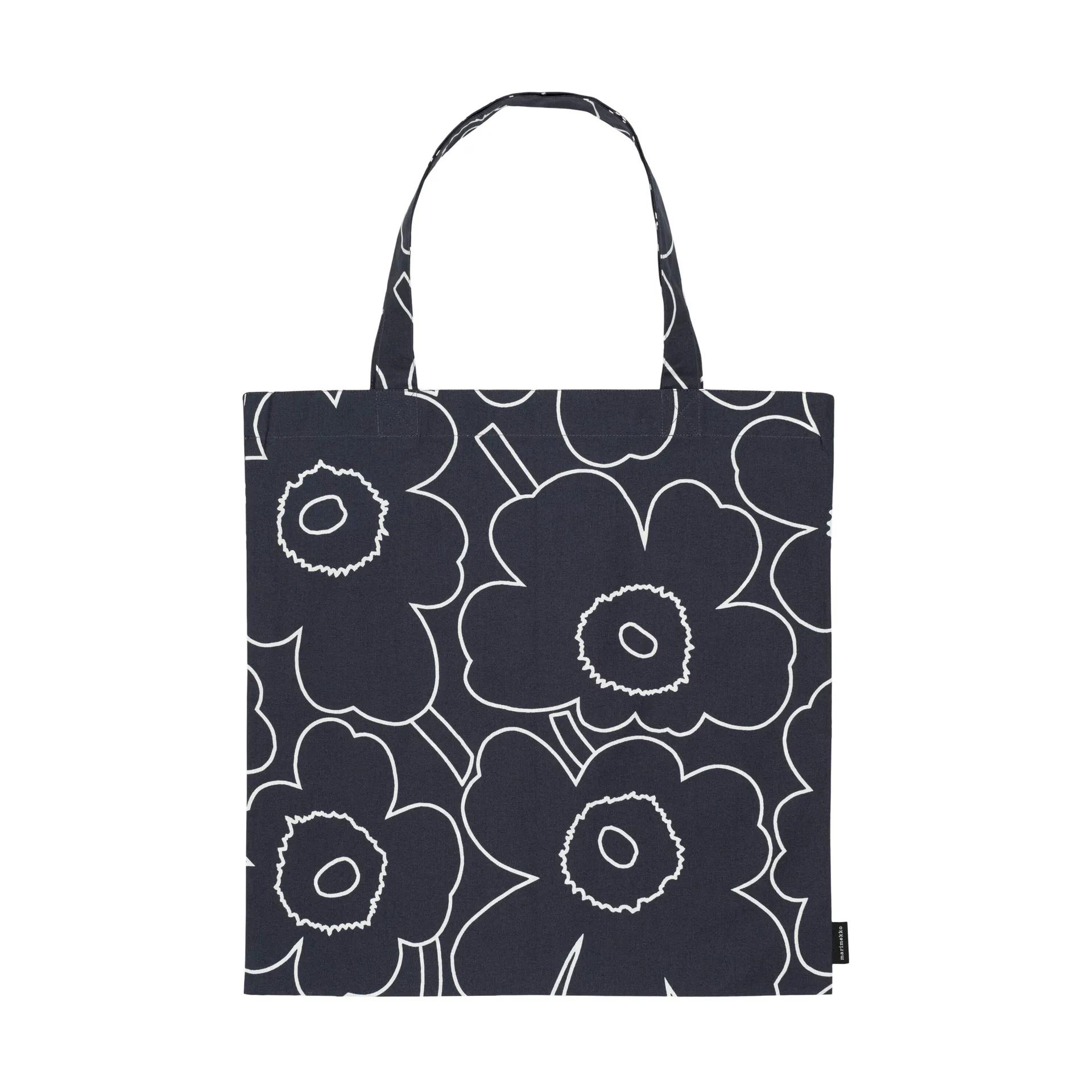 Torba Pieni Piirto Unikko 44x43 cm, Black-white Marimekko