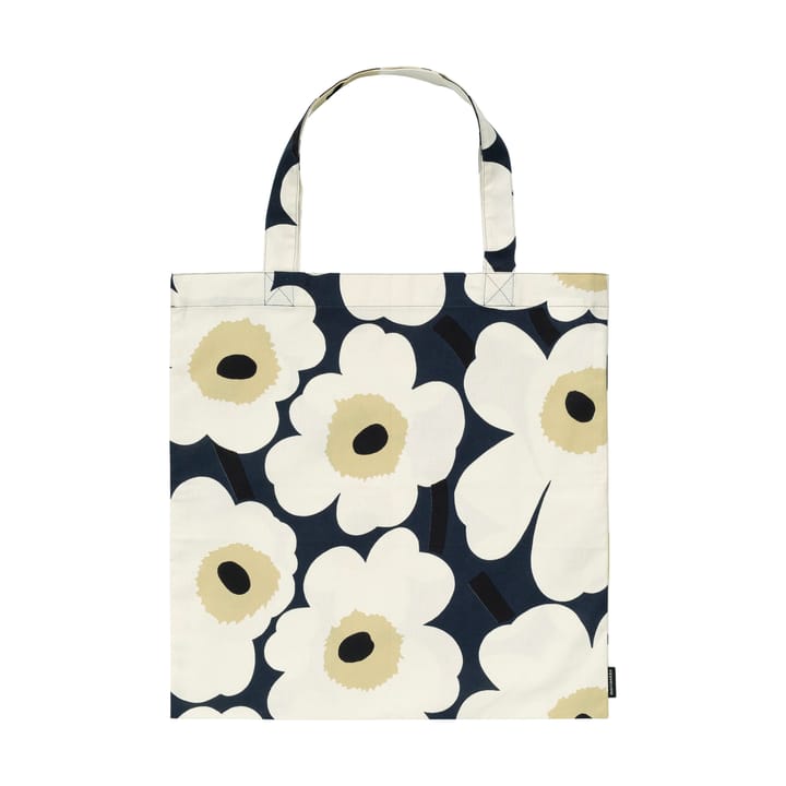 Torba Pieni Unikko 44x43 cm - Granatowy-kremowy-słomkowy - Marimekko
