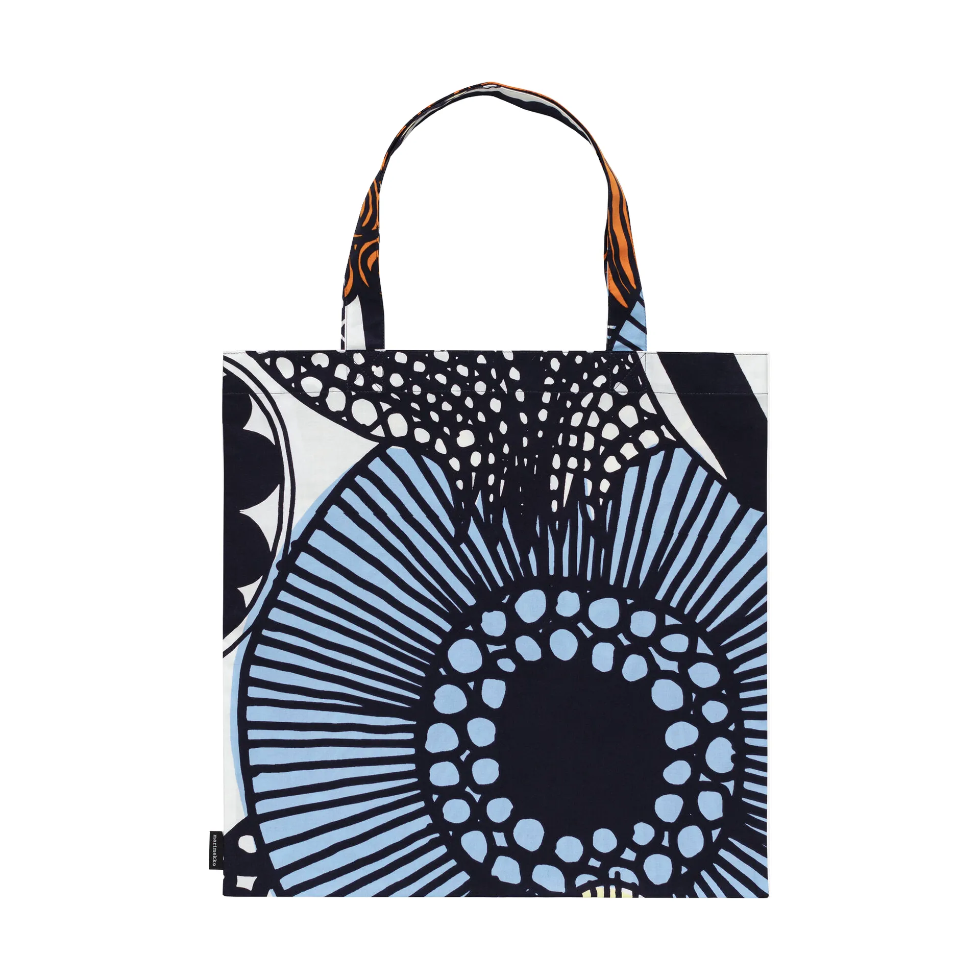 Torba Siirtolapuutarha 43x44 cm, White-yellow-orange-light blue Marimekko