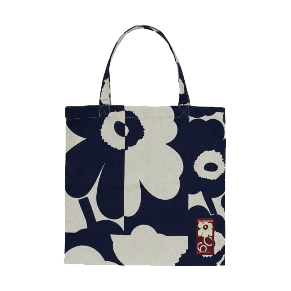 Torba Unikko Kollaasi 44x43 cm, Linen-dark blue Marimekko