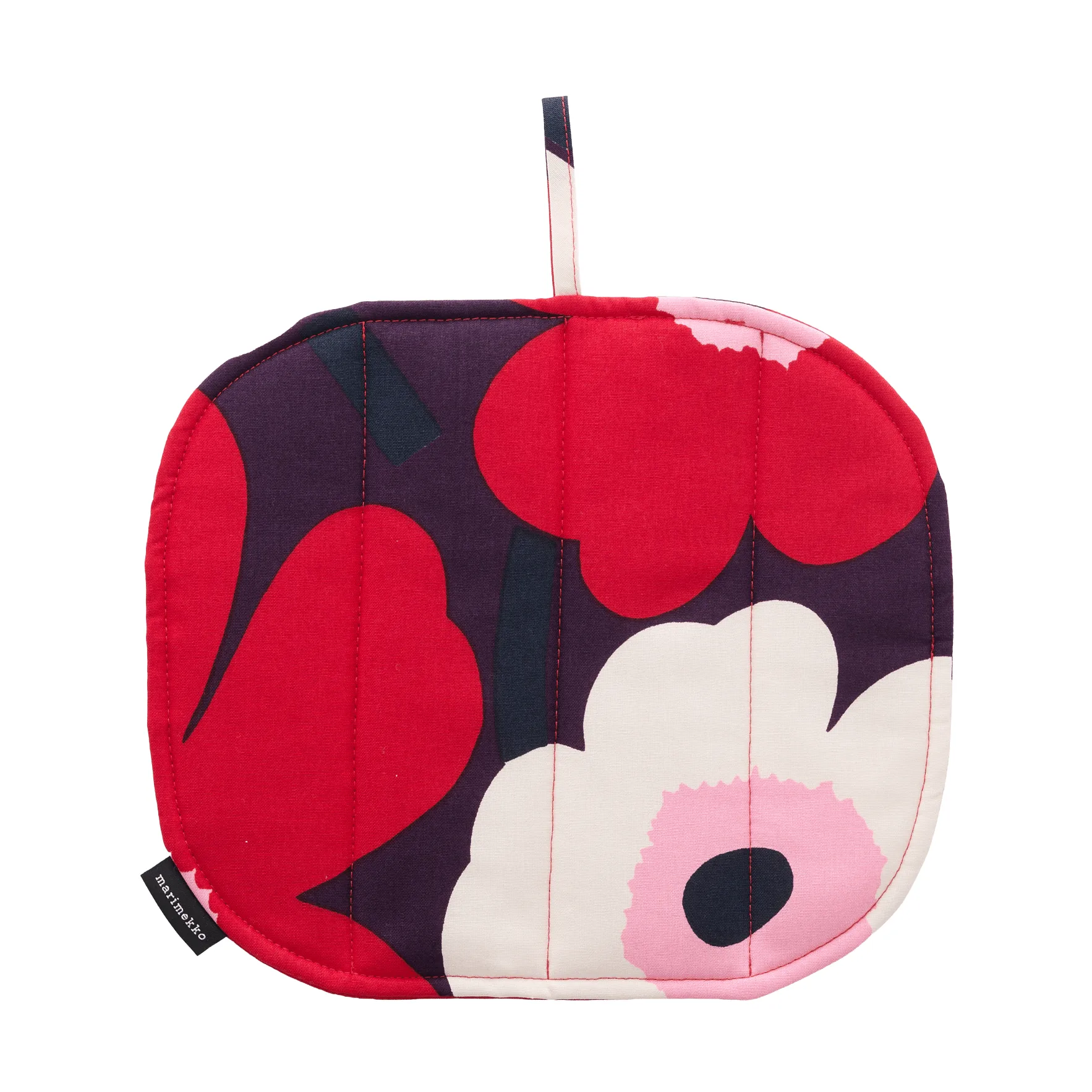Uchwyt Pieni Unikko 22x25 cm, Plum-cranberry-off white-rose Marimekko