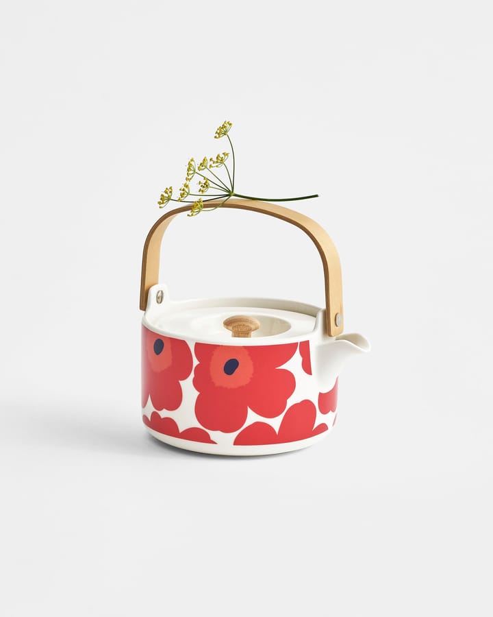 Unikko czajniczek 0,7 l - Red-white - Marimekko