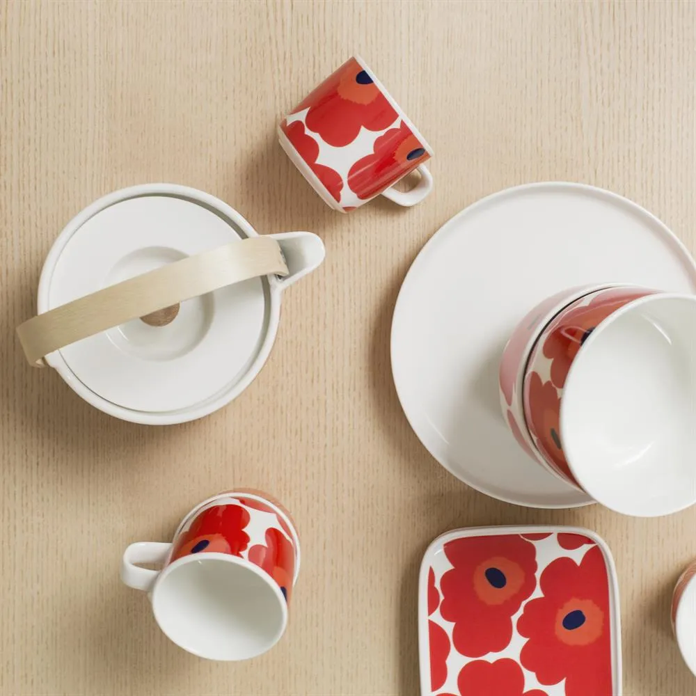 Unikko czajniczek 0,7 l, Red-white Marimekko