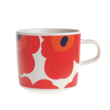 Unikko filiżanka do kawy 200 ml - Czerwono-biała - Marimekko