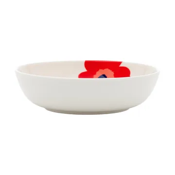 Unikko głęboki talerz - White-red-blue - Marimekko