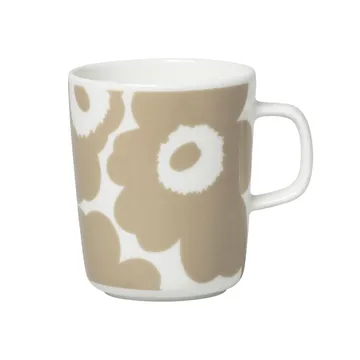 Unikko kubek 250 ml - Biało-beżowy - Marimekko