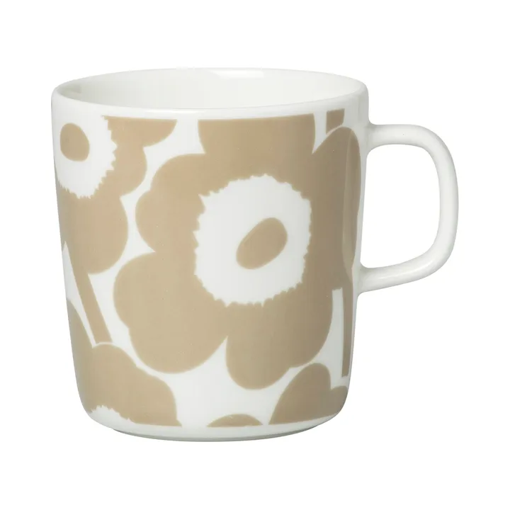 Unikko kubek 400 ml - Biało-beżowy - Marimekko