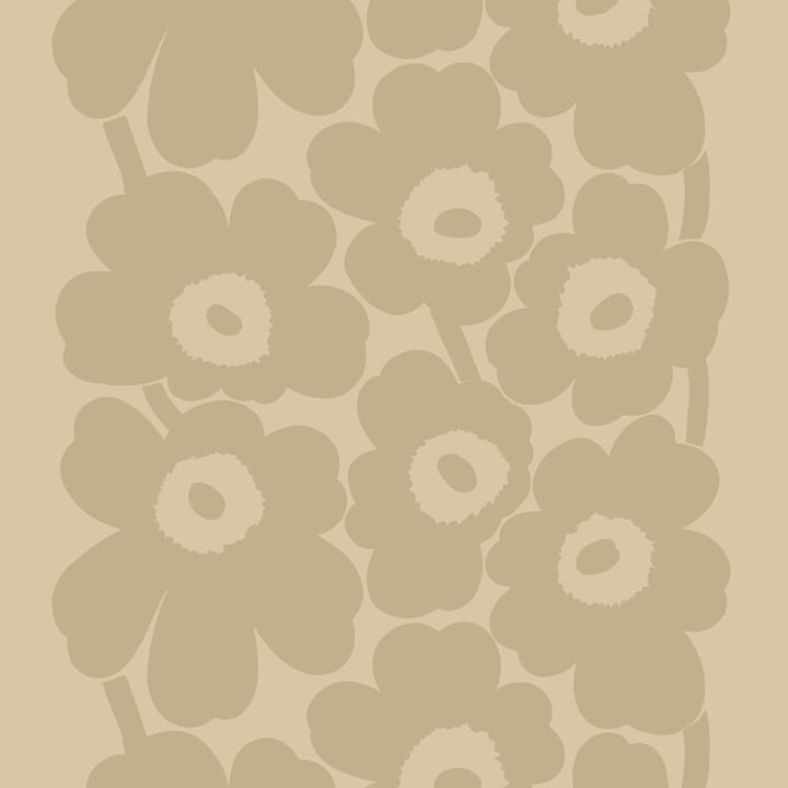 Unikko lniana tkanina - beżowy - Marimekko