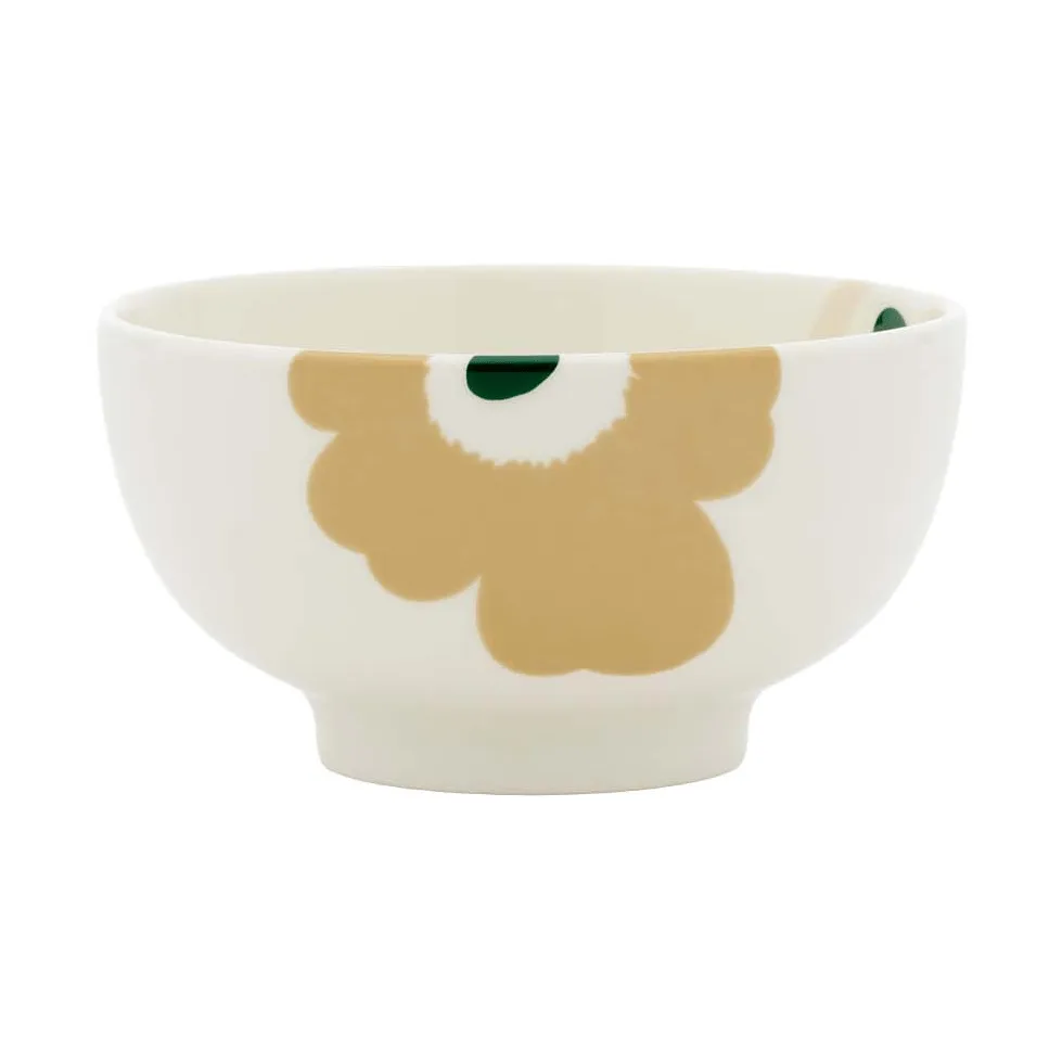 Unikko miska 300 ml, Beżowy-biały-jasny piaskowy-ciemnozielony Marimekko