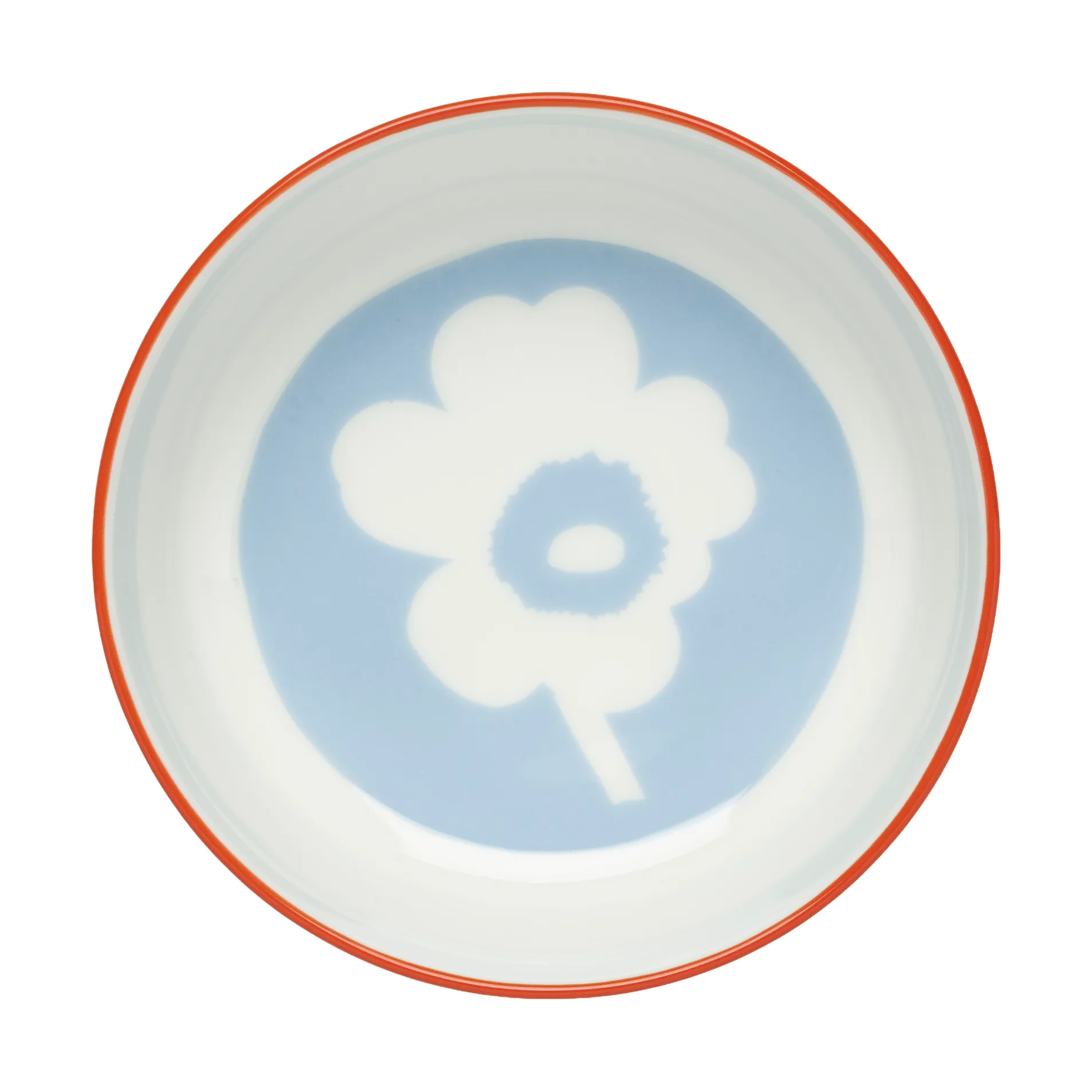 Unikko miska 400 ml, Biały–jasnoniebieski–pomarańczowy czerwony Marimekko