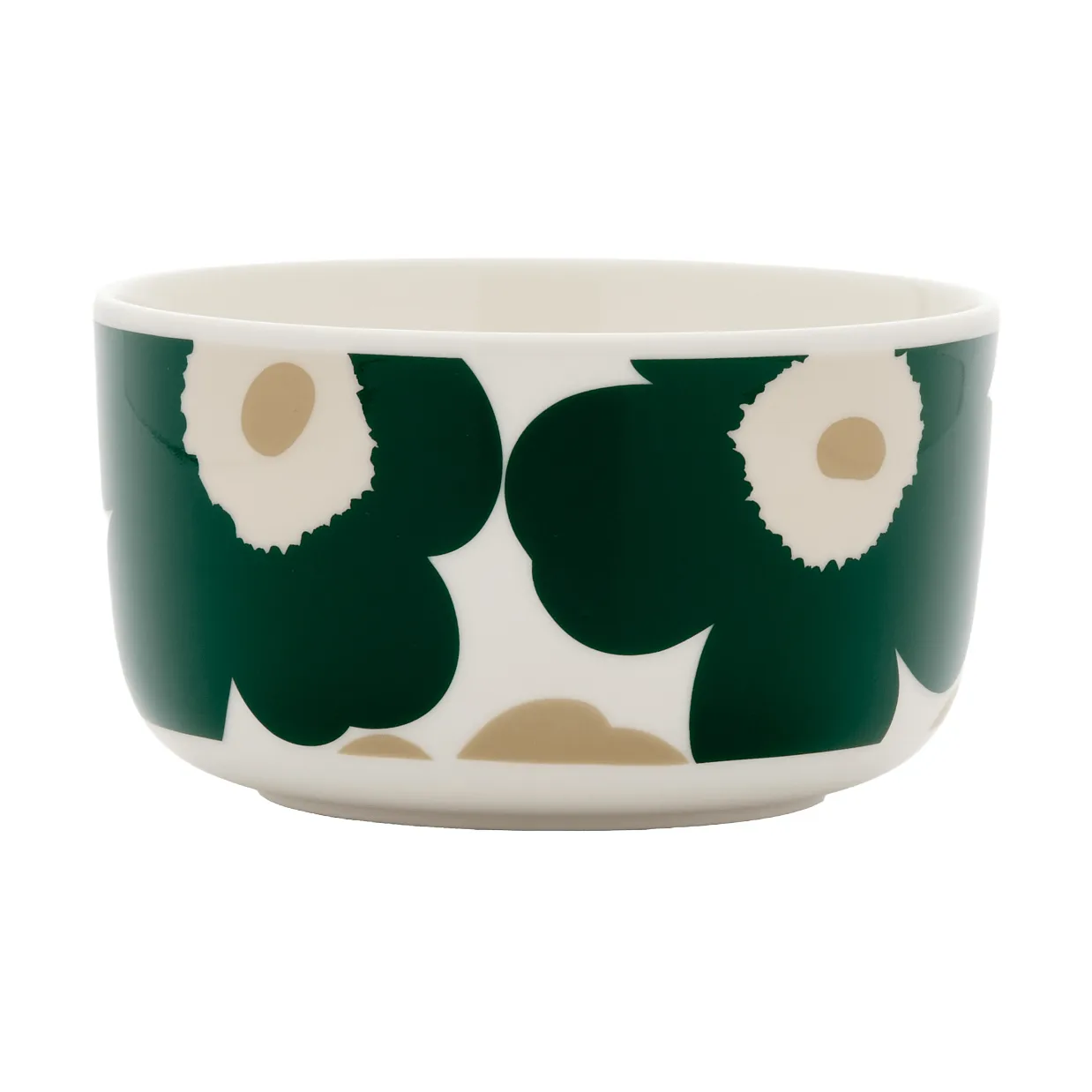 Unikko miska 500 ml, Biały-ciemnozielony-beżowy-jasny piaskowy Marimekko
