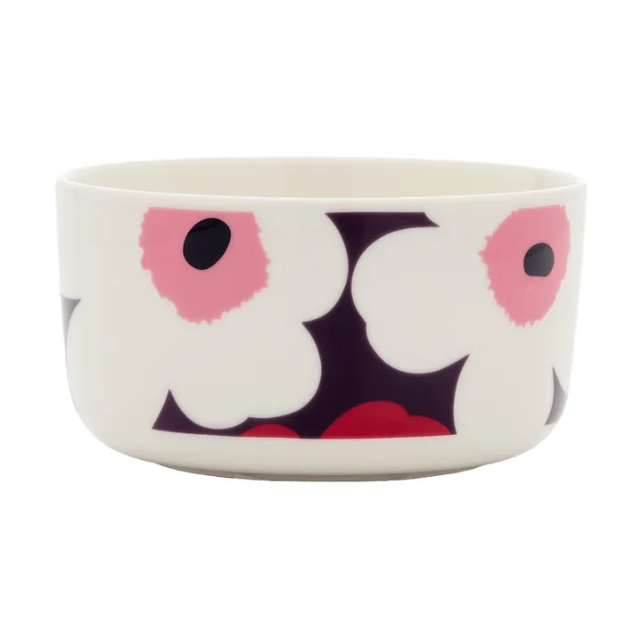 Unikko miska 500 ml - White-plum-cranberry-pink - Marimekko