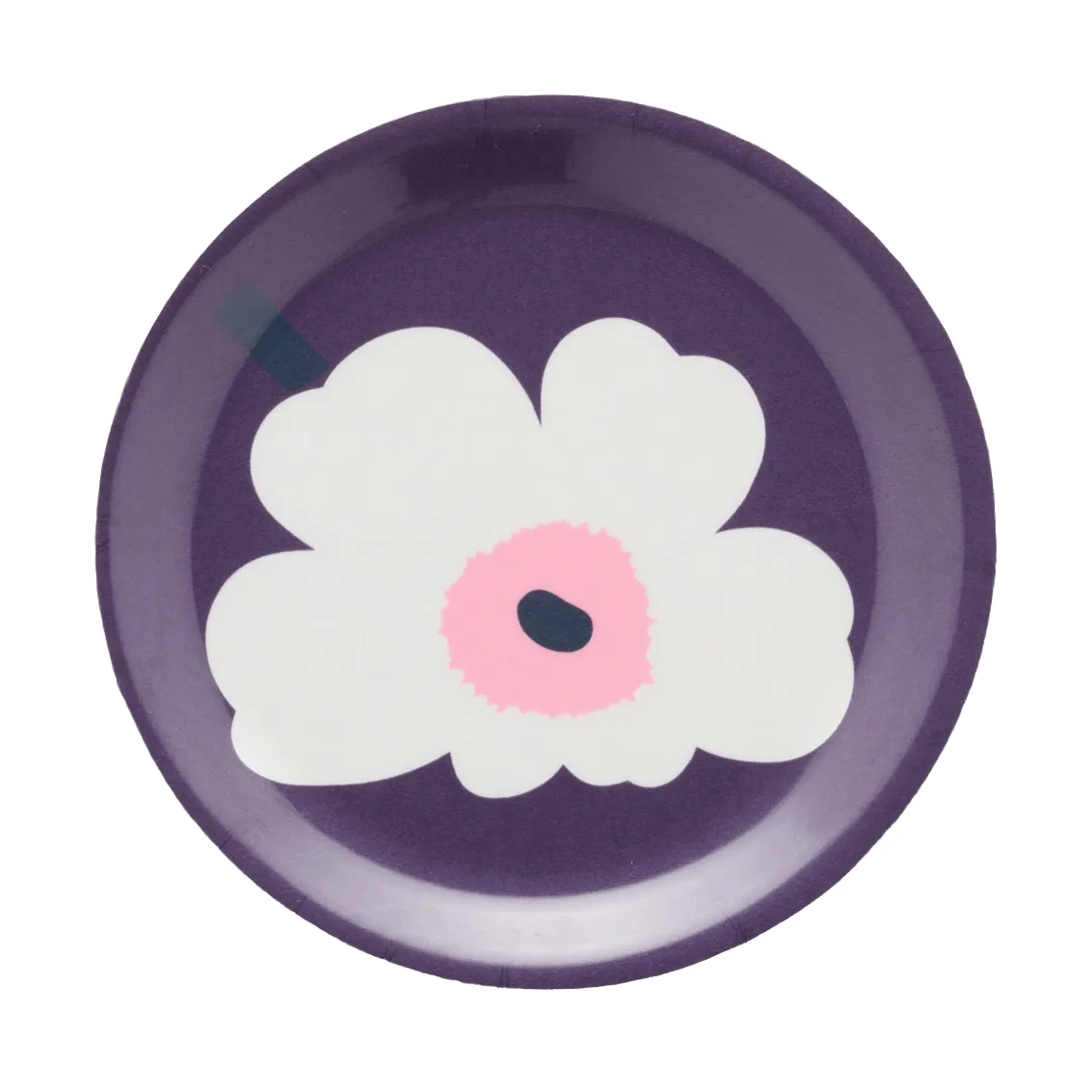 Unikko podkładki pod szklanki, Plum-white-rose, Ø11 cm Marimekko