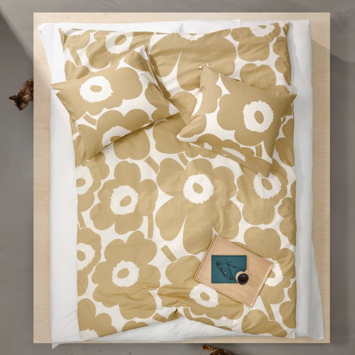 Unikko poszewka na poduszkę bawełna-konopia 50x60 cm - Beż - Marimekko