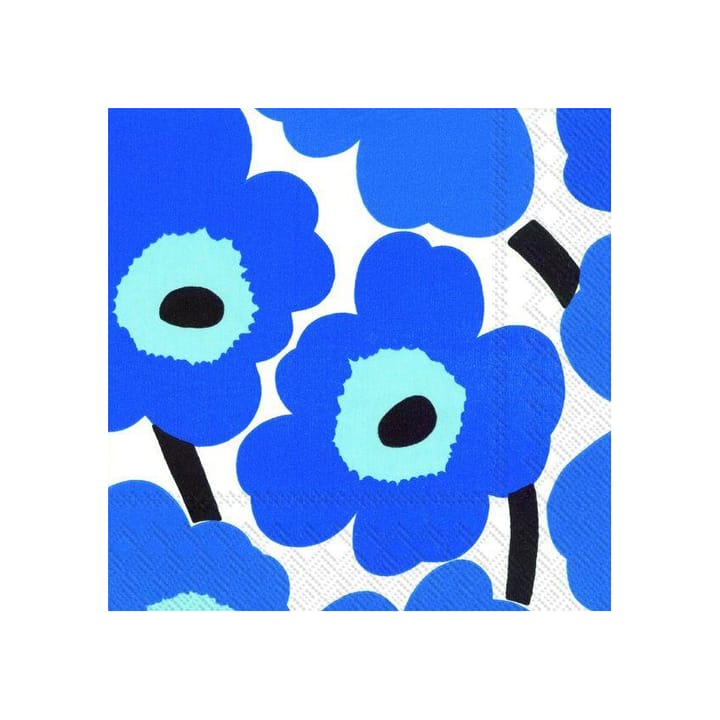 Unikko serwetki 40x40 cm 20-pak - Niebieski - Marimekko