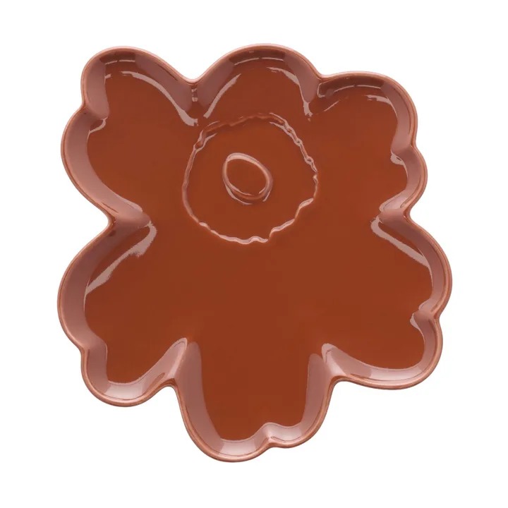 Unikko shape talerz - Kasztan - Marimekko