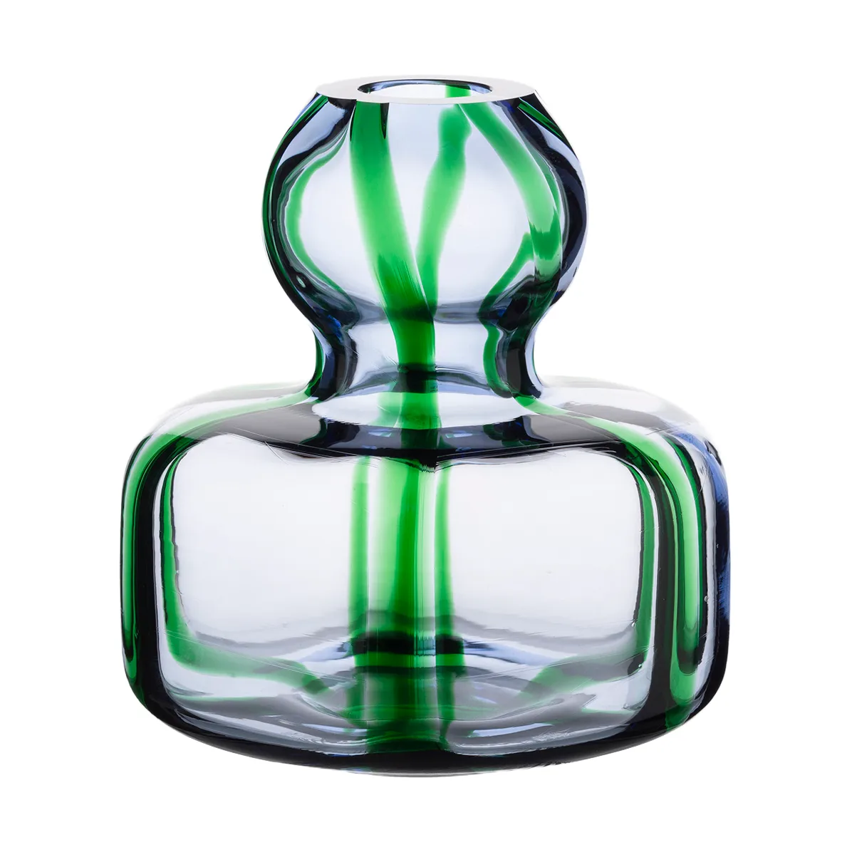 Wazon Flower Ø10 cm, Light blue-green-filigree Marimekko