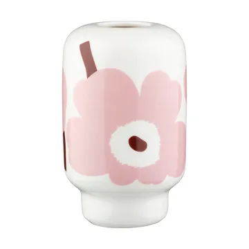 Wazon Unikko 14 cm - White-light pink-chestnut - Marimekko