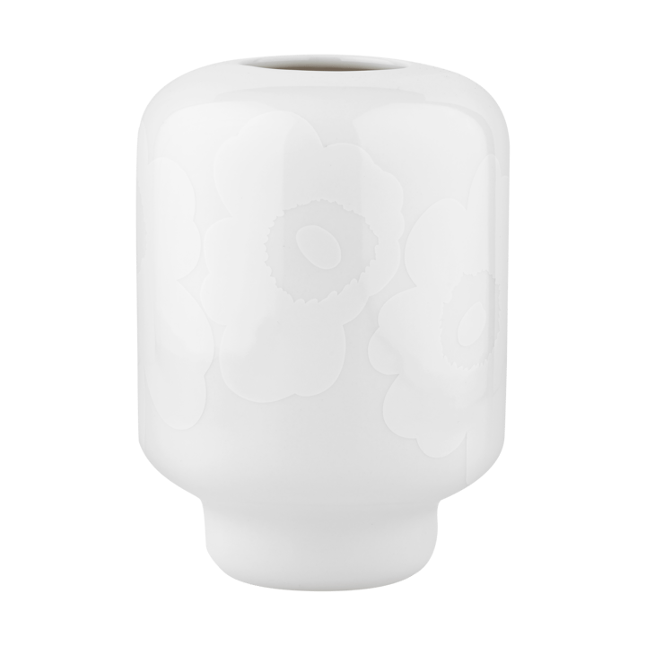 Wazon Unikko ceramika 18 cm - White - Marimekko