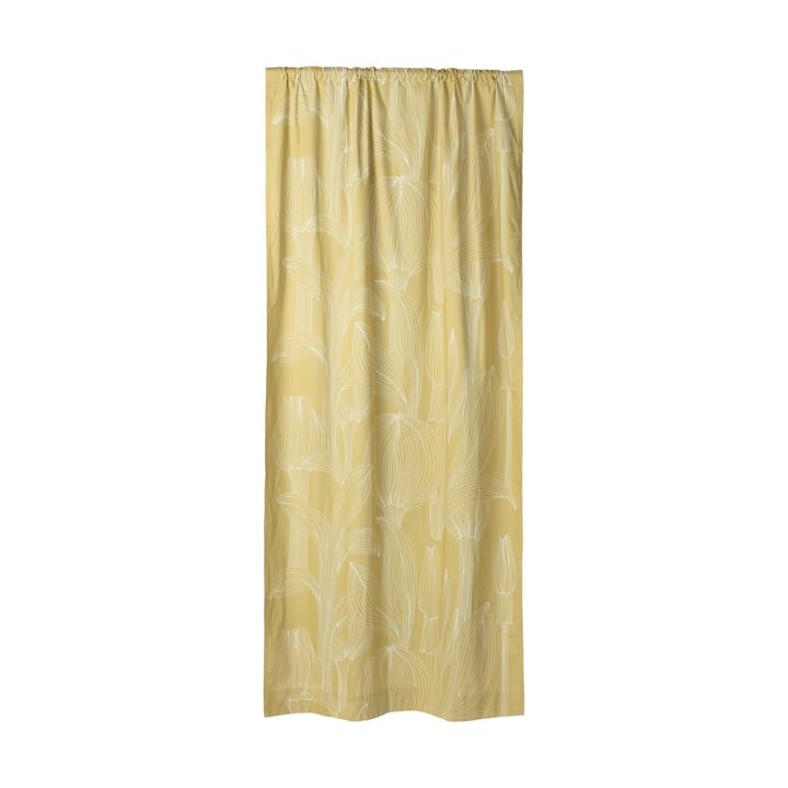Zasłona Kukat Puhkeavat, 135x250 cm - Khaki-biały - Marimekko