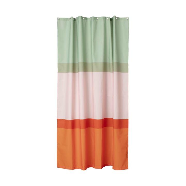Zasłona prysznicowa Hennika 180x200 cm - Orange-light pink-sage - Marimekko