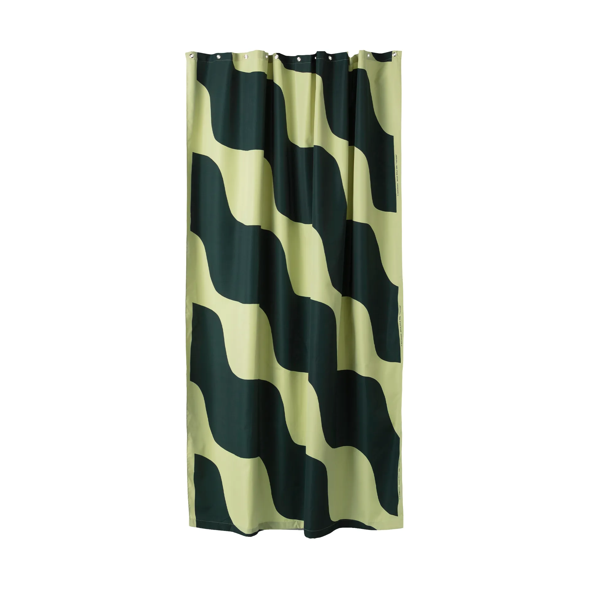 Zasłona prysznicowa Taifuuni 180x200 cm, Pear-dark green Marimekko