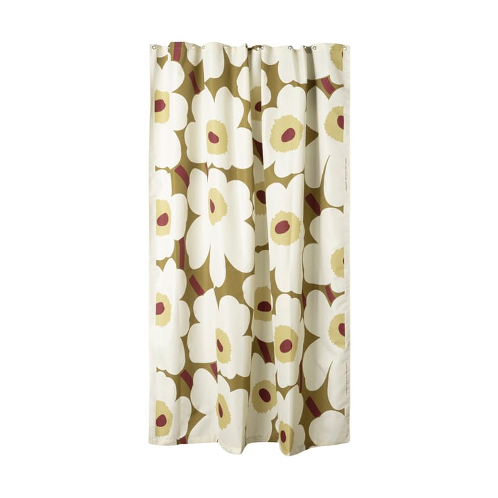 Zasłona prysznicowa Unikko  - Green umber-cream - Marimekko
