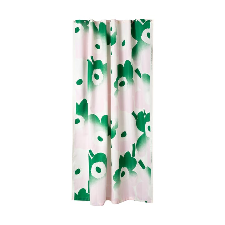 Zasłona prysznicowa Unikko Häivähdys 180x200 cm, Zielona Marimekko