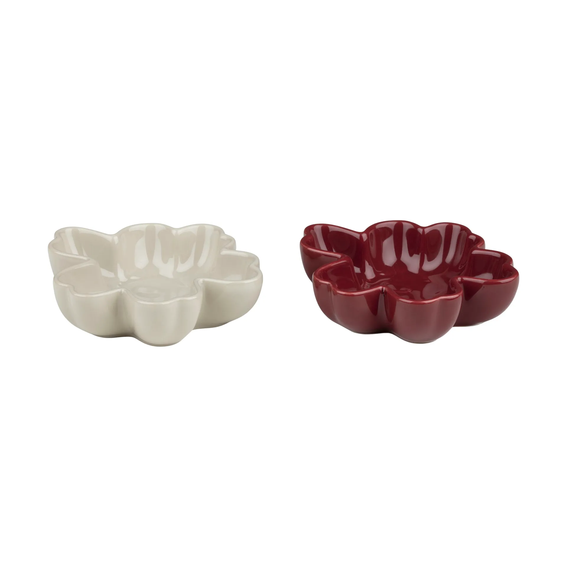 Zestaw 2 misek Unikko shape Ø11 cm, Burgundy-stoneware Marimekko