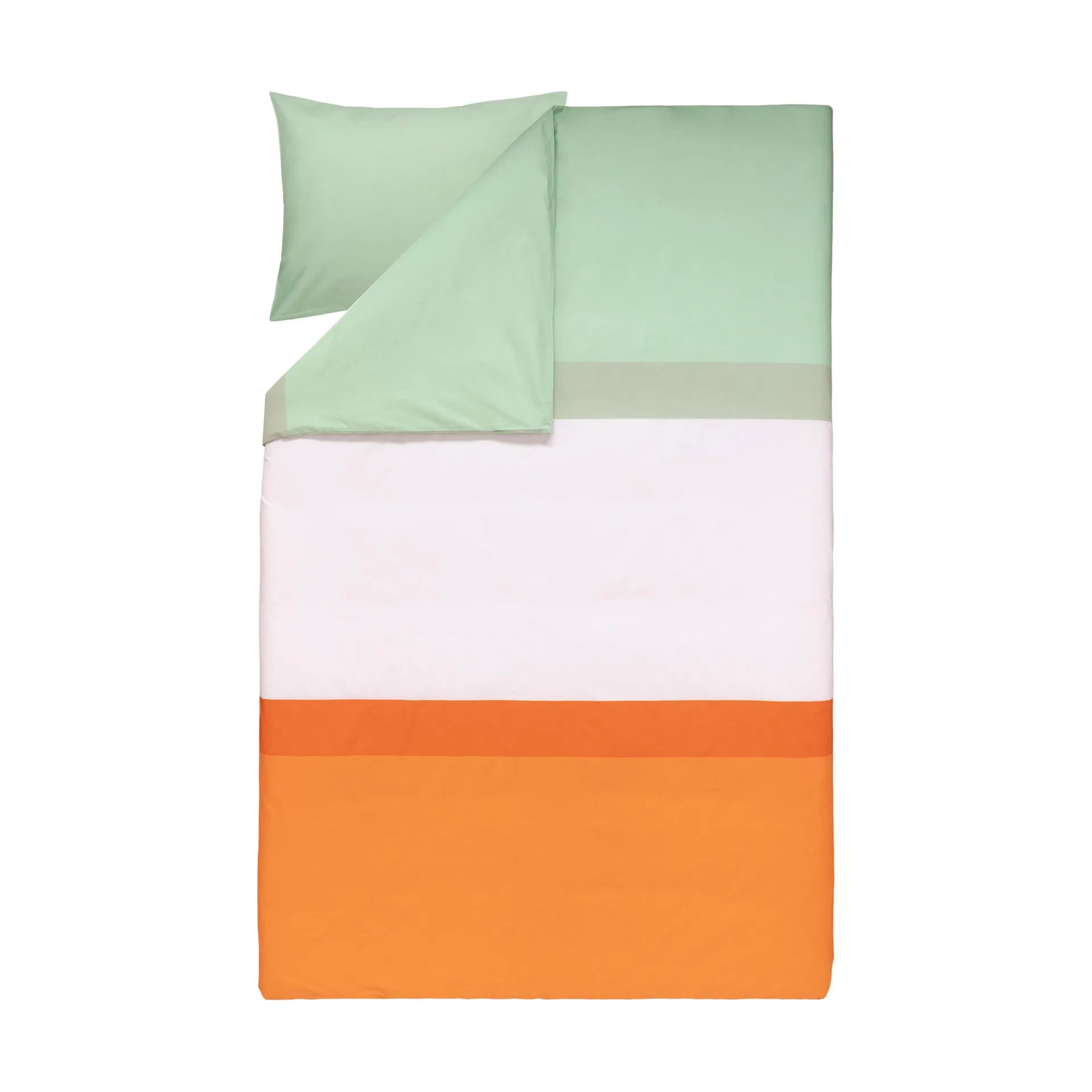 Zestaw pościeli Hennika 150x210 cm+50x60 cm, Orange-light pink-sage Marimekko