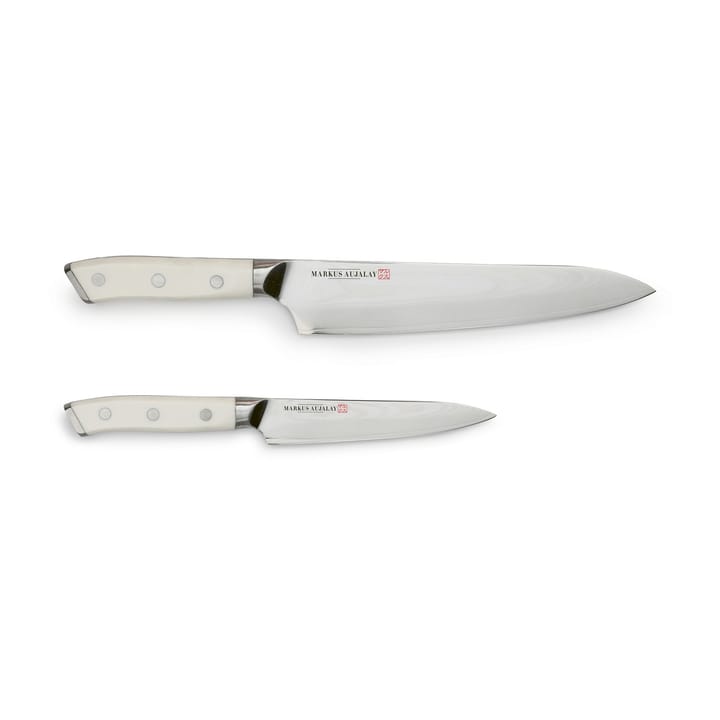 Zestaw noży Markus Damaskus - Nóż szefa kuchni i nóż do obierania - Markus Aujalay