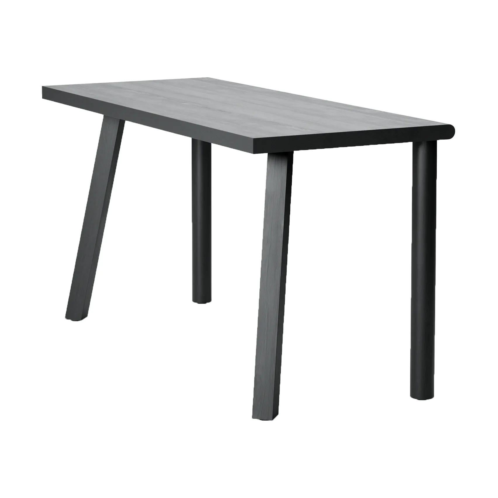 Biurko Homework 140x60 cm, Jesion bejcowany na czarno Massproductions