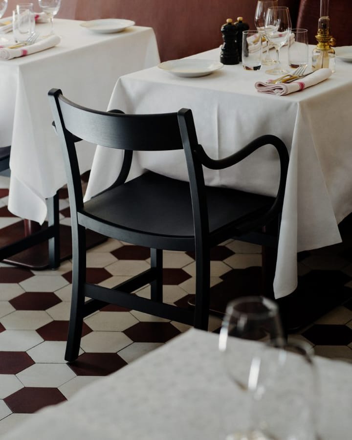 Fotel Waiter XL - Buk lakierowany na czarno - Massproductions