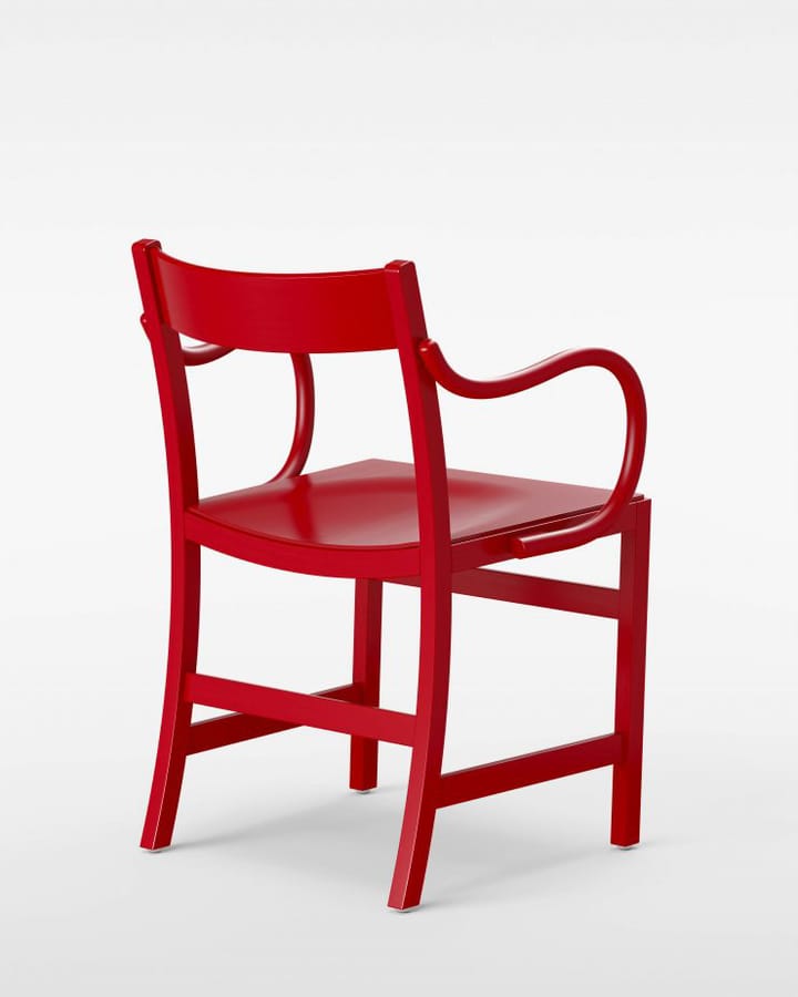 Fotel Waiter XL - Buk lakierowany na czerwono - Massproductions